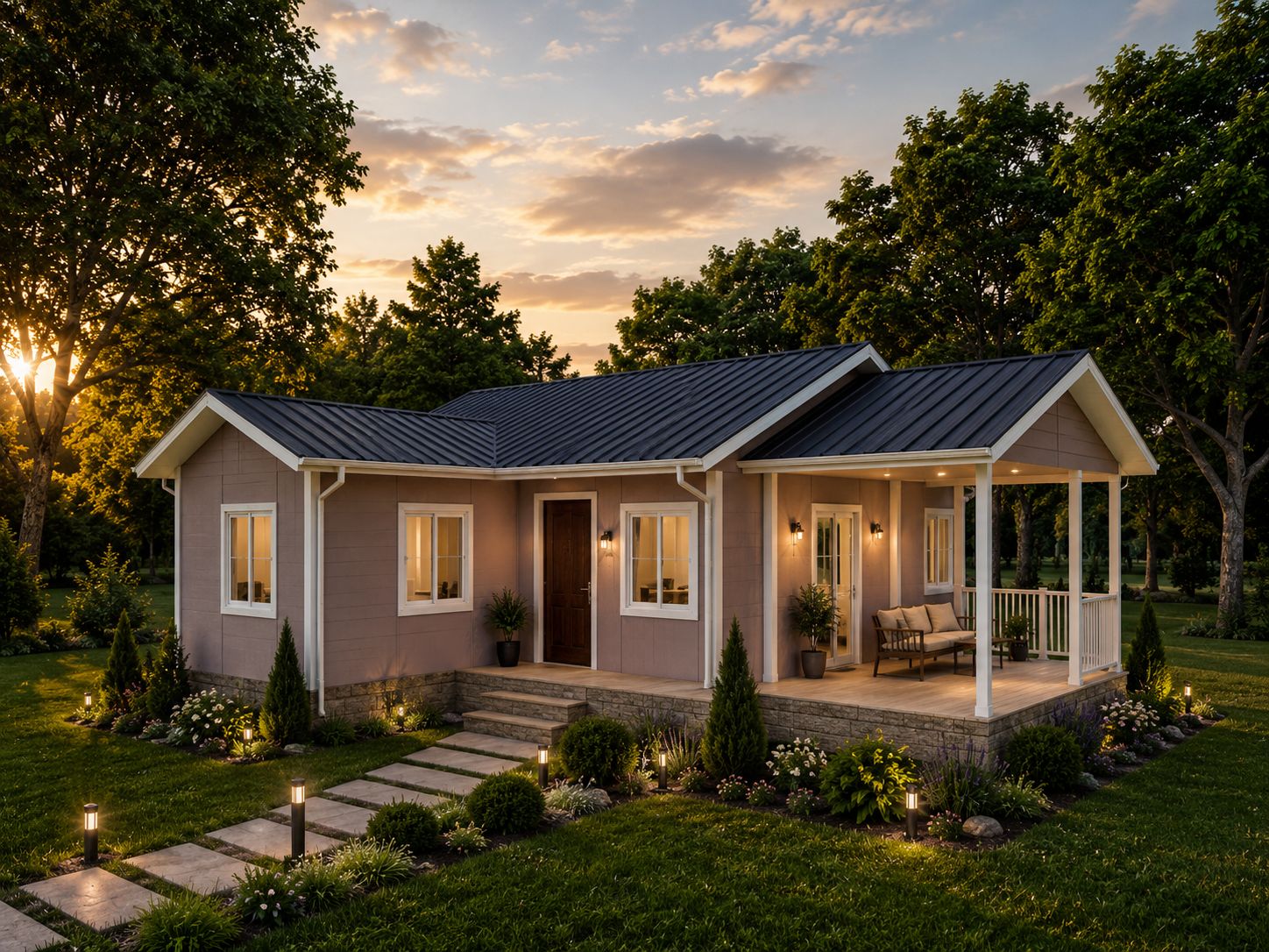 78m² Tek Katlı Prefabrik Ev